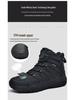 All-Season Tactical Combat Boots: Wear-Resistant, Breathable, Mid-Top Desert Boots for Outdoor Hiking and Training