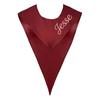 Personalized Color Honor Sash Bachelor's Graduation Gown With V-neck Shawl