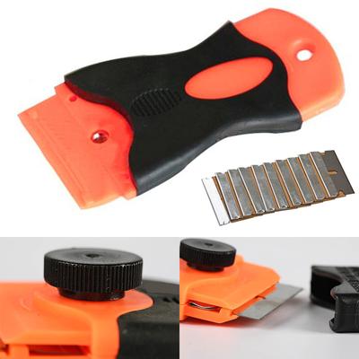 Window Car Sticker Plastic Scraper Spatula Remover Tools Set with Razor Blades
