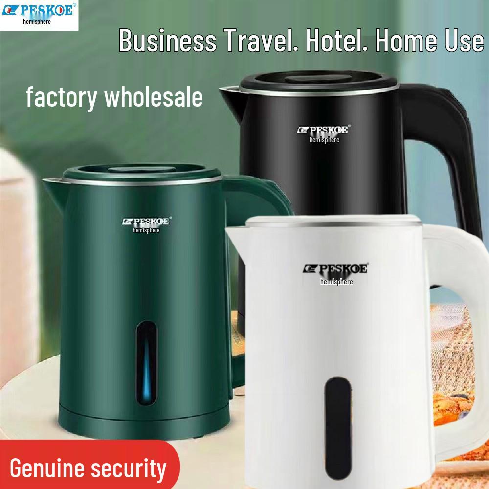 600W Portable Stainless Steel Electric Kettle, 0.8L Mini Water Boiler for Hotel, Guest House, Dormitory