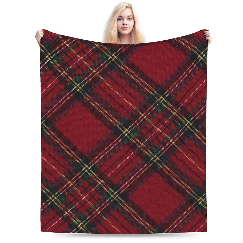 Soft Blanket Girls Boys Picnic Yellow Tartan Throw Blanket  Flannel Bedspread For Home Decor Novelty Sofa Bed Cover