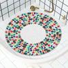 Cuscino Circolare Antiscivolo per Bagno Doccia Bagno Fondo a Rete Vuota Drenaggio Speciale Cuscinetto Anti-caduta Durevole
