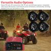 Motorcycle Anti Theft Speaker BT MP3 Player 4 Channel Audio Stereo Amplifier System with LCD Display 4pcs 3 Inch