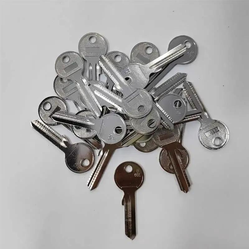 5/10/50/100 Stück Hi-Rel U5DL Leerer Schlüssel Eisen Vertikale Schlüssel Zivil Schlüssel Sauber für Schloss Tür Badezimmer Haus 36,4x8,6x2,0mm