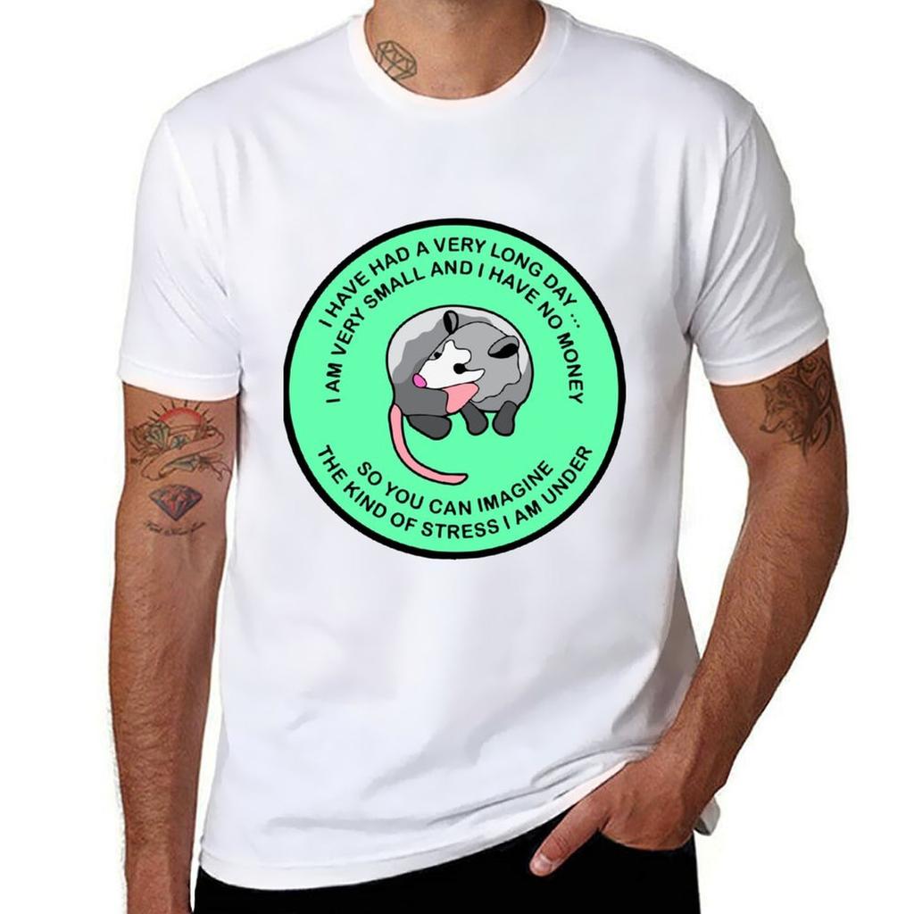Opossum Having A Tough Day Tshirt Work Comfort Tshirt For Unisex
