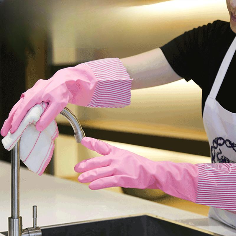 Dish Washing Gloves Thin Rubber Latex Long and Short Kitchen Dishes Washing Clothes Not Easy To Break Rubber Rubber Plastic Cleaning Housework