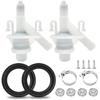 2er-Pack 385311641 Wasserhahn-Kit für Dometic Toiletten Serie 300, 301, 310, 311, 320, 321, Auslaufsicher, mit 2 Stück Toilettenspülkugel-Dichtung, Mühelos