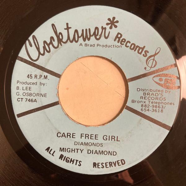 7inch Record MIGHTY DIAMONDS - Care Free Girl CT746 Clocktower Reco 1975 US Reggae, Ska & Dub Used