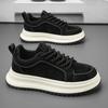 Mens Casual Platform Shoes Spring New Fashion Comfort Round-toe Soft Sole Chunky Sneakers Outdoor Trendy Versatile Sports Shoes