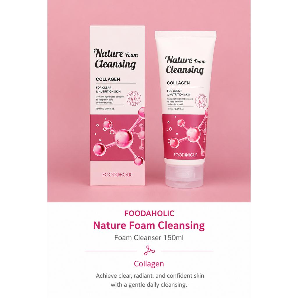 FoodaHolic Pure Collagen Nature-Infused Cleansing Foam 150ml