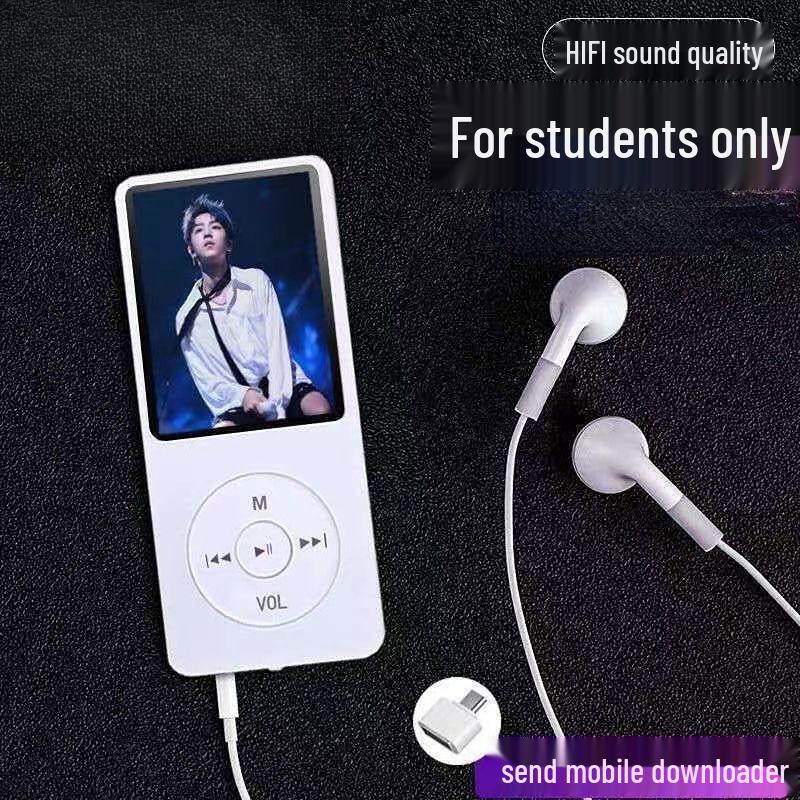MP3 Player for Students: Bluetooth-enabled, Compatible with MP3/MP4 Formats, Ideal for Music and Audiobooks.