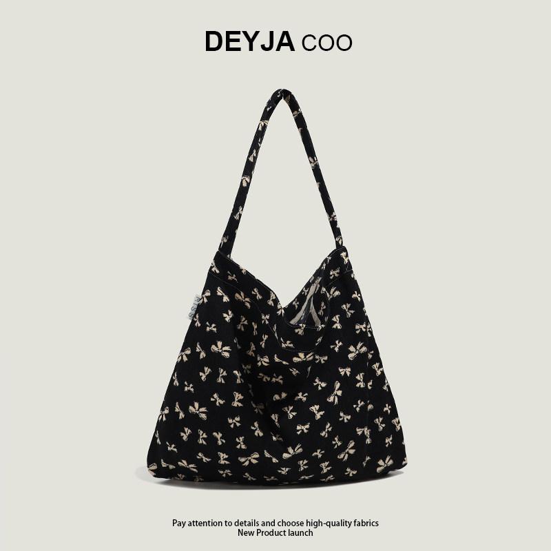 IELGY Ladies Tote Bag Lazy Style Bow Shoulder Messenger Bag Commuter Large Capacity