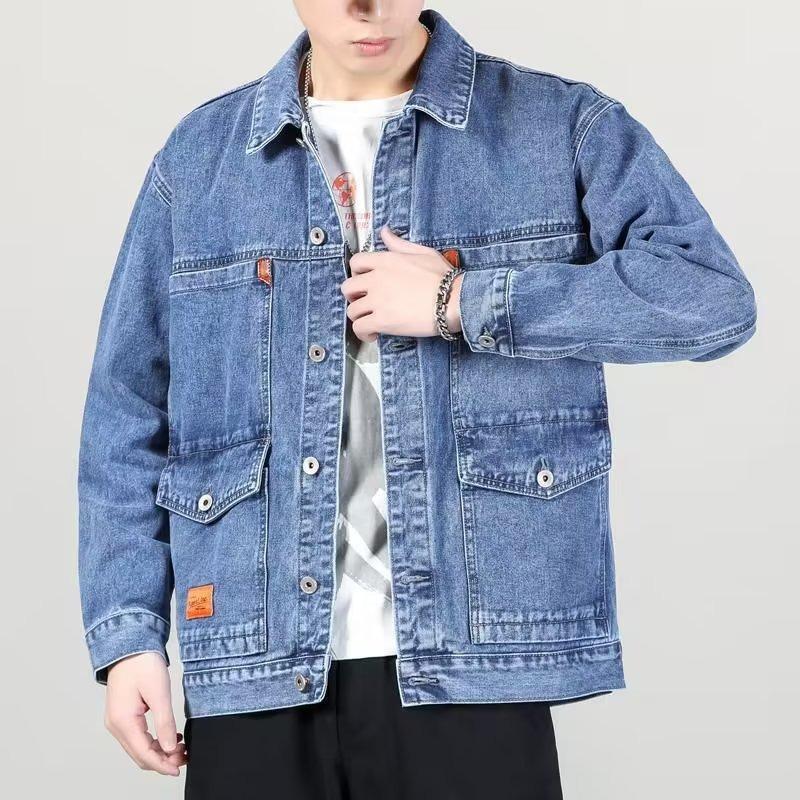 Men's Trendy 2021 Slim Fit Denim Jacket with Fleece Lining