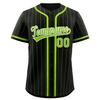 Men's and Women's Fashion Baseball Jerseys, Hip-hop Sports Buttons, Cardigan, Striped Letter Print Short-sleeved Top