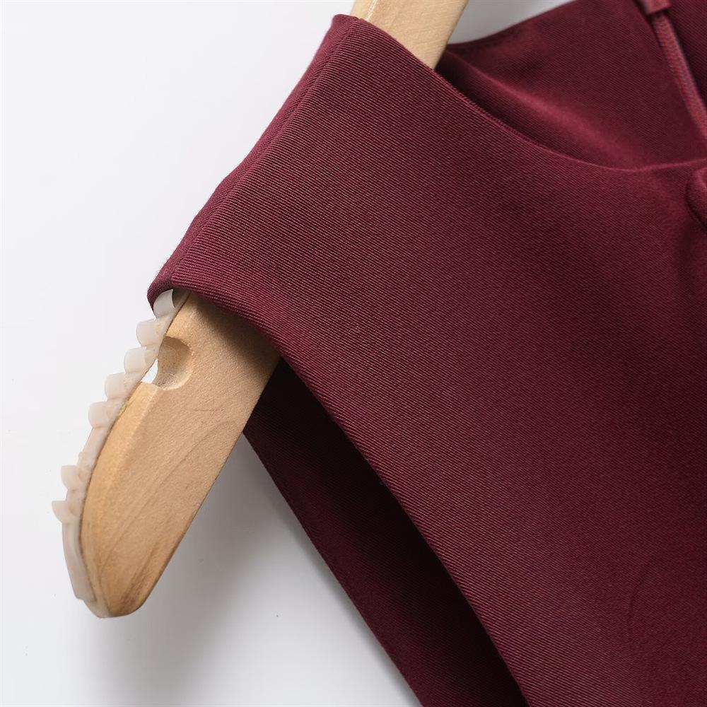 2025 Spring/Summer Women's High-End Vest Dress with Wavy Hem and Bow Detail