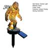 Solar Dragon Statue Light Garden Light, Savage Statue, Wild Man Sculpture, Three-dimensional Sculpture Resin Outdoor Night Decor for Patio Yard