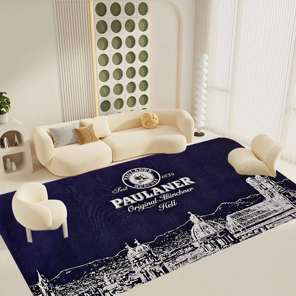 German Beer P-Paulaners Floor Mat Cheaper Anti-slip Modern Living Room Balcony Printed Bedside Mats
