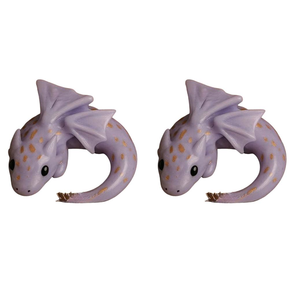 Lovely Dragon Ornament Lightweight Handmade Mini Dragon Sculpture Multi-Purpose Relief & Anxiety Companion Dragon for Home Decor