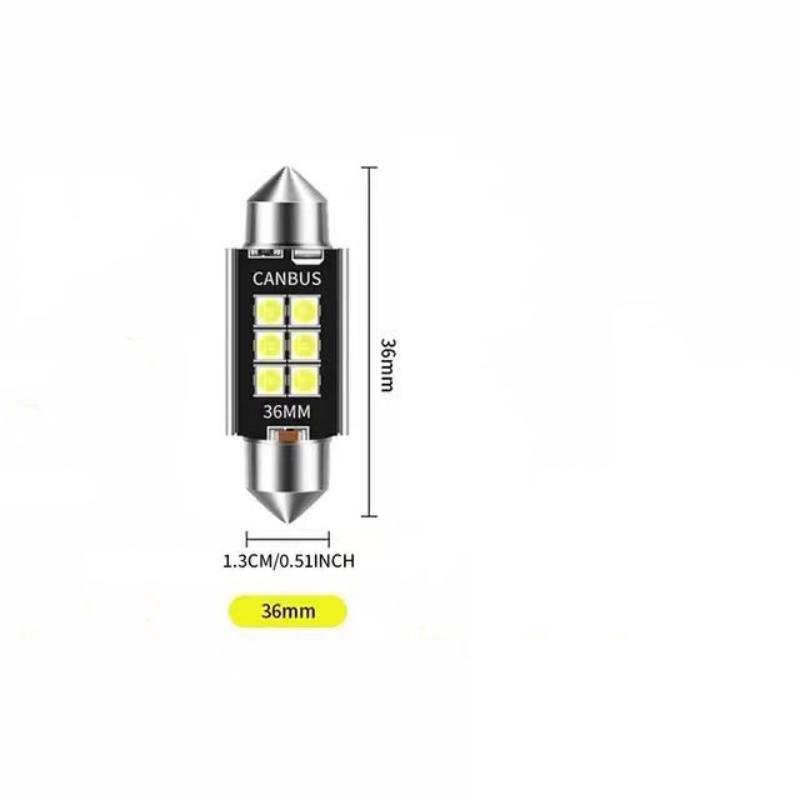 Automotive Led License Plate Reading Light 31Mm 36Mm 39Mm 41Mm Csp 3030 Signal Lamp Canbus Bulb Light License Plate Lamp