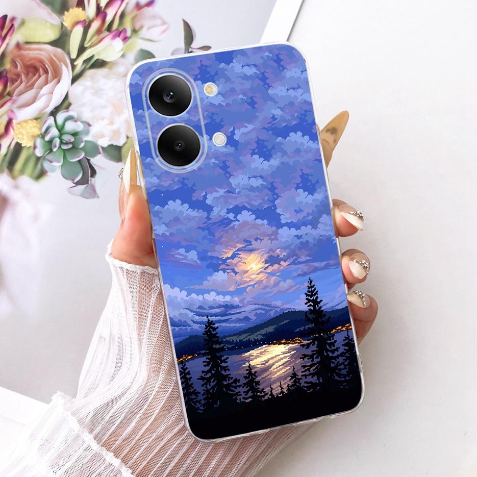 For Xiaomi Redmi Turbo 5 Max Case Cute Cat Flowers Painted Cover Soft Slim Phone Case For Xiaomi Redmi Turbo 5 Turbo5 Max Fundas