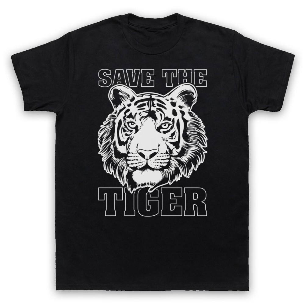 Спасите Тигра Защита Животных Протест Лозунг Король Экзотический Мужская и Женская Футболка L