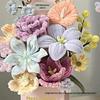 Kit de bouquet de fleurs avec attache torsadée fait main - Cadeau DIY pour enseignants et amis