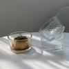 ZISIZ Round Hammered Glass Bowl