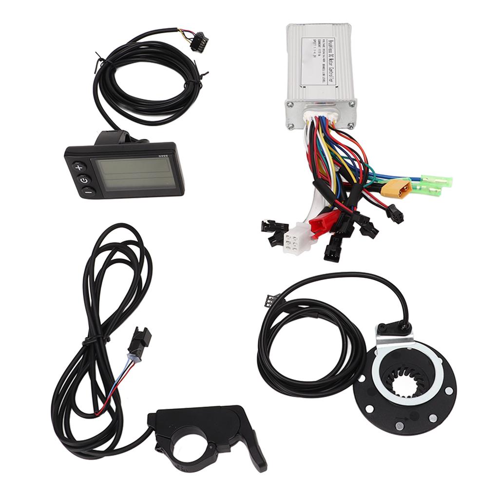 17A Electric Bike Controller Kit 8 Magnetic Assist Sensor Thumb Throttle S866 LCD Meter for 24V 36V 48V Motor