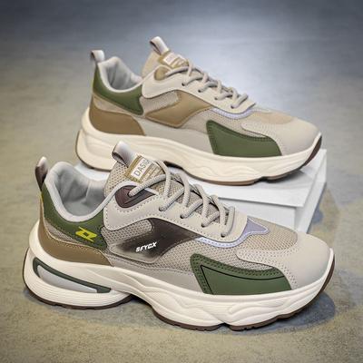 2025 Men's Shoes Summer Breathable Versatile Deodorant Wear-resistant Mesh Sports Leisure Platform Youth Tide Shoes