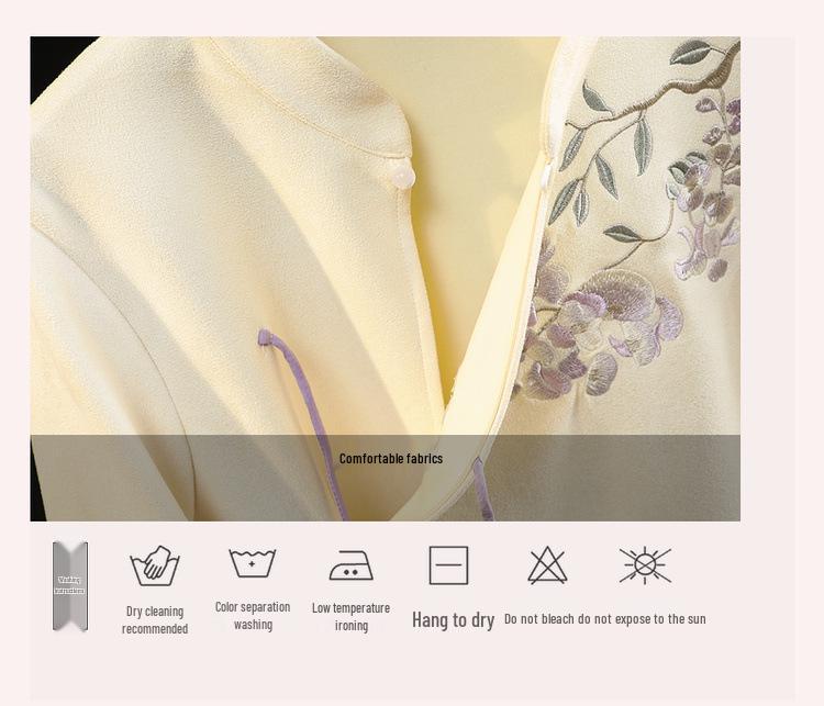 Autumn & Winter Retro Embroidered Deerskin Tang Suit: Women’s Improved Hanfu Tea Suit