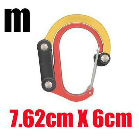 Portable Aluminum Alloy Multi-functional Climbing Keychain Buckle