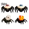 Spooky Home Decor for Halloween Spider Tea Light Candle, Battery Operated Flameless Flickering LED Fake Decorative Candles Fireplace Eyeball
