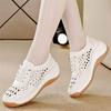 Hollow breathable wedge heel hole shoes spring and summer new heightening non-slip comfortable single shoes casual shoes