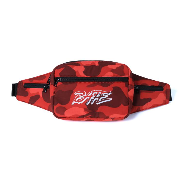 A BATHING APE Bape Polyester Fanny Pack Regular Unisex Red Red красный