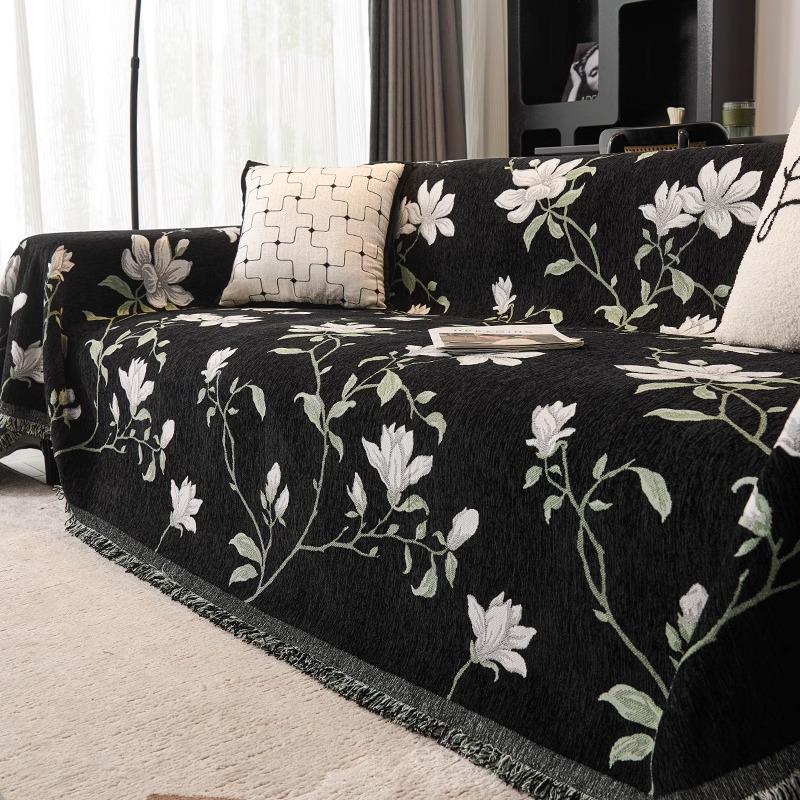 Mid-Century Chenille Sofa Throw: All-Season, Anti-Scratch Sofa Cover Protector