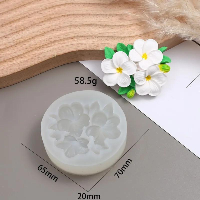 Gardenia and Egg Flower Silicone Mold DIY Chocolate Cake Decoration Flower Pastry Baking Mold Soap Gypsum Crafts Cement Mould