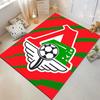 Red and Green Football Logo Carpet Suitable As a Non-slip Mat for the Living Room or Bedroom Sofa