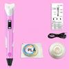 Printing Pen Filament 3D Painting Pen with LED Display Kids DIY 3D Printing Supplies for Doodlers Educational Toy
