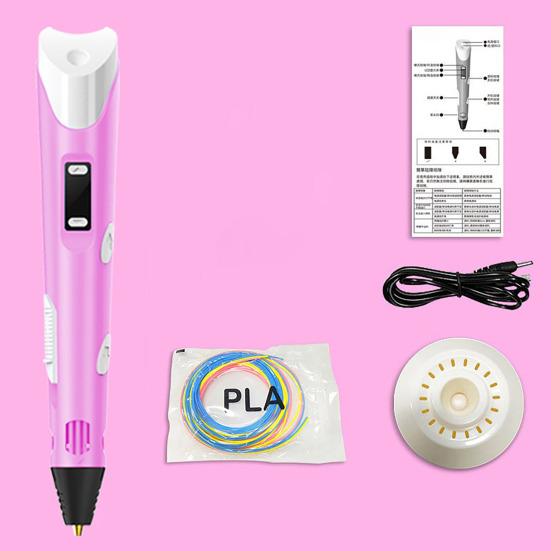 Printing Pen Filament 3D Painting Pen with LED Display Kids DIY 3D