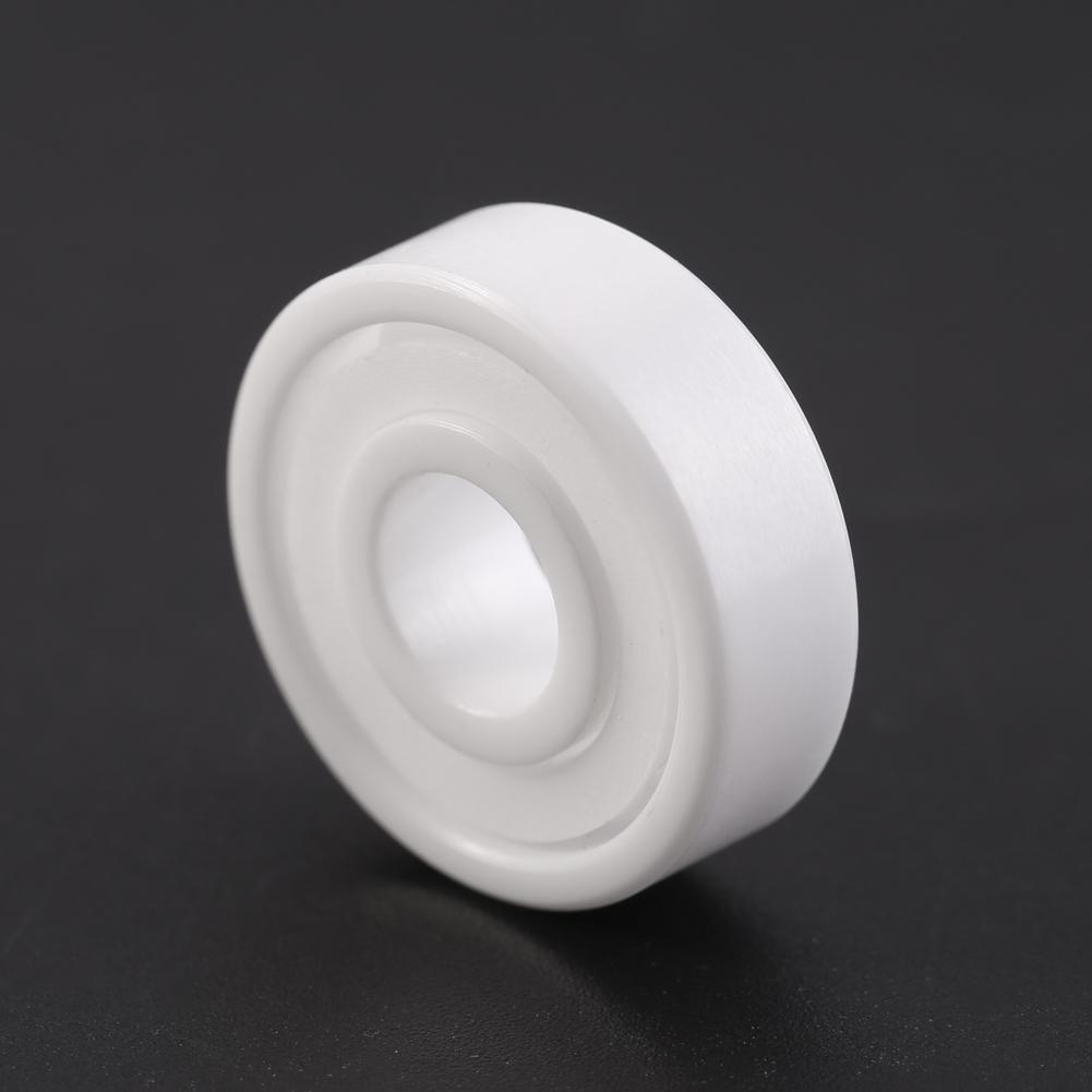 1pc White Color ZrO2 Ceramic Miniature 608 Ball Bearing for Fingertip Toy Spinner 8*22*7mm