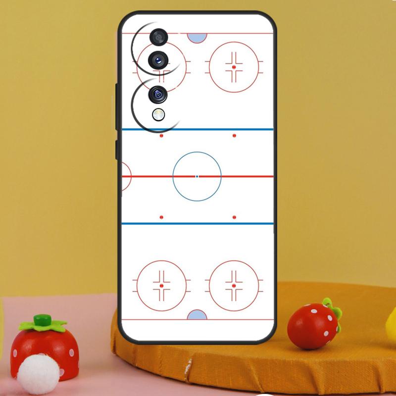 

Ice Hockey Rink Case For Honor 200 Pro X9c X9a X8a X7a X6a X7 X8 X9 X8b X9b 50 70 90 Magic 6 5 Lite Cover Honor X8 5G