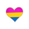 Trendy Rainbow Heart Stripe Brooch - Colorful Badge Jewelry Gift for Friends