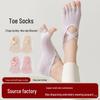 Spring/Summer Open-Toe Five-Toe Yoga Socks with Cross Straps