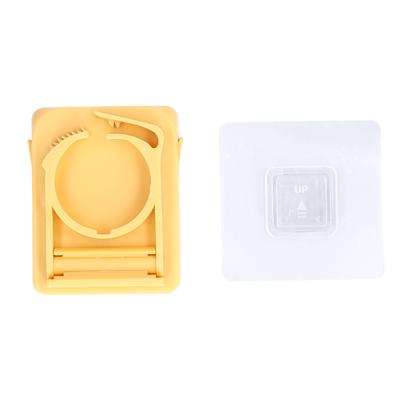 Shelf Office Household Non Punch Wall Hanging Rack Adjustable Caliber Storage RackYellow