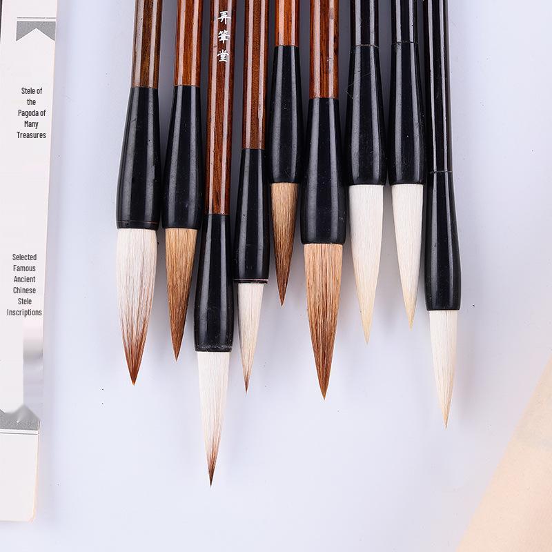 University Student & Beginner Calligraphy Brush - Wolf & Sheep Hair Bristles