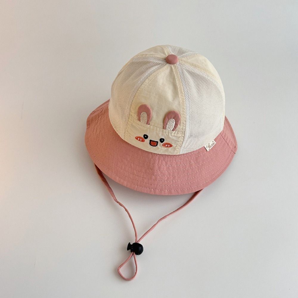Quick-dry Cartoon Bucket Cap Breathable Children Fisherman Hat Cute Kids Sun Hat  Boys Girls