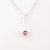 Natural Purple Cat's Eye Gemstone 925 Solid Silver Jewelry Necklace Pendant PP-40-45