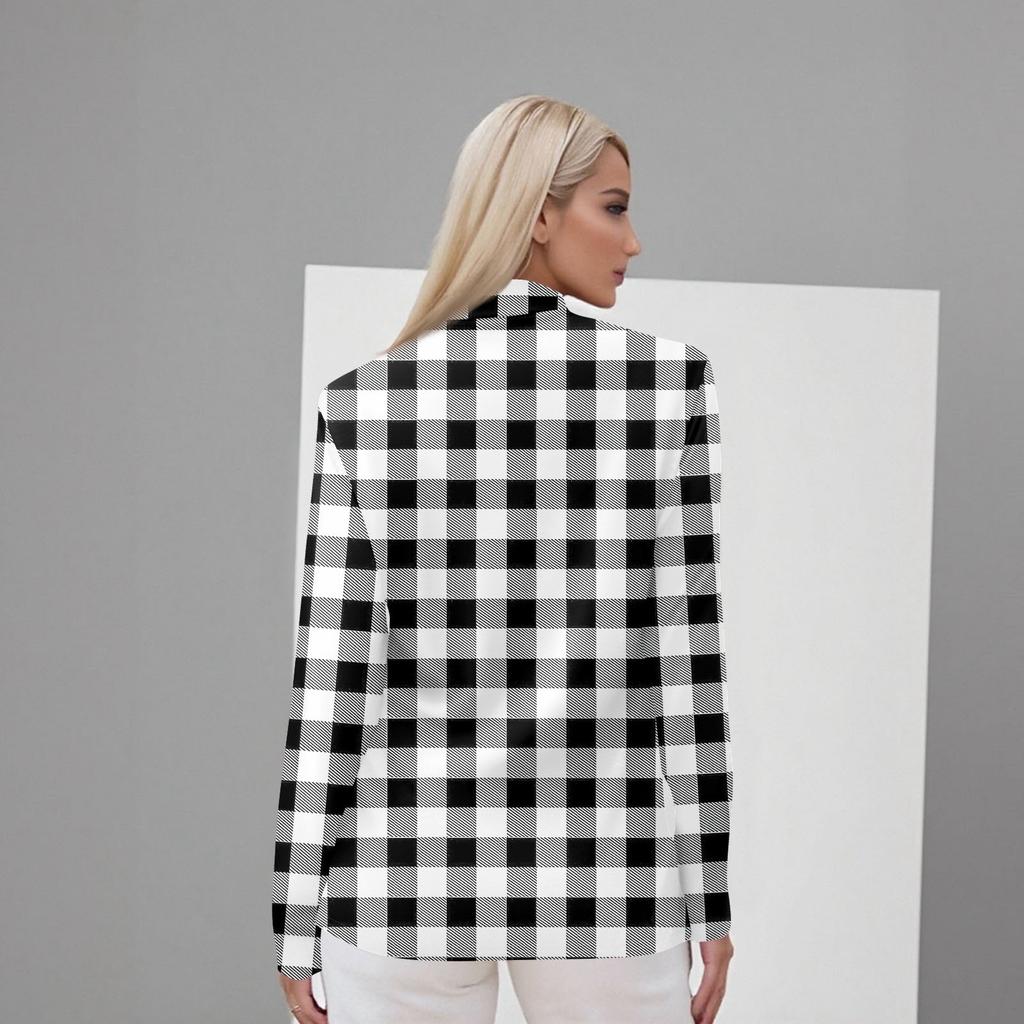 Women's Daily Casual Long Sleeve Mid Collar Top