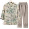 Elderly Women Summer Clothes Blouse Pants Set Casual Outfit for Mom Comfortable