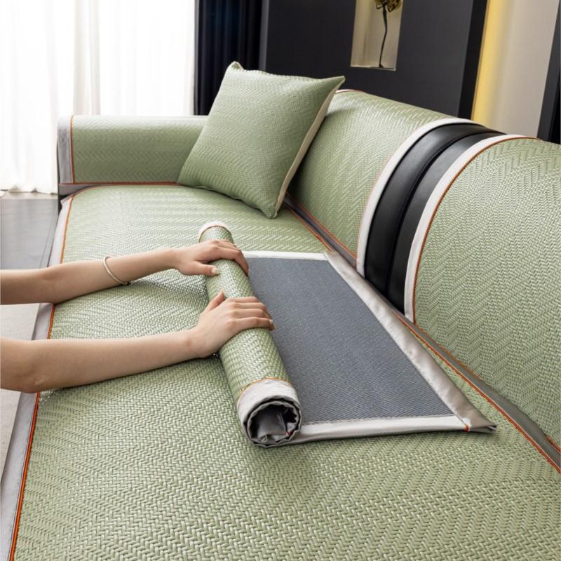 Summer New Anti-Slip Pe Rattan Cooling Sofa Pad Breathable Durable Seat Cushion For Home Use Seat Cover Sleeping Mat